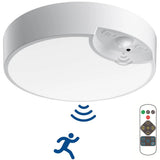 Battery Power Remote Ceiling Lamp Dimmable Wireless Motion Sensor LED Ceiling Lights Fixture Timer Kitchen Hallway Night Lights