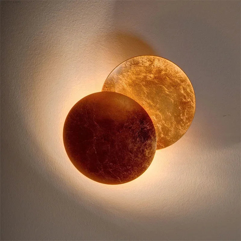 Modern Round Eclipse LED Wall Lamp - Minimalist Indoor Corridor Lighting