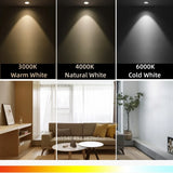 Dimmable Led Downlight Recessed Ceiling Lamp Spotlight Aluminum COB 110V 220V Home Office Store Spot led Hole 65/75/90mm