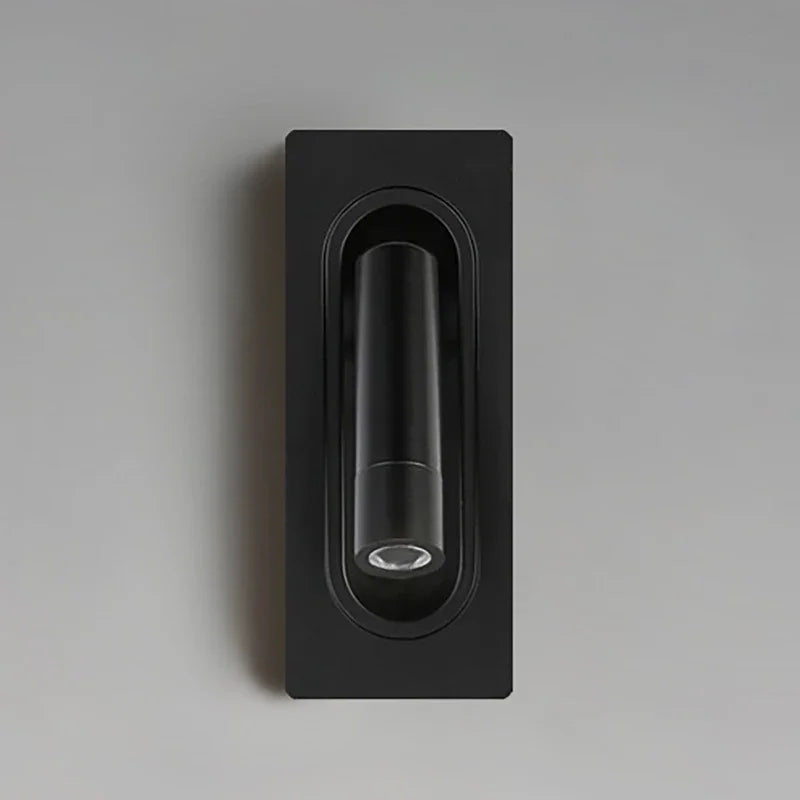 LED Ambient Reading Light Adjustable Recessed Wall Light Wide Voltage 85V-265V Indoor Rotatable Bedside Reading Light