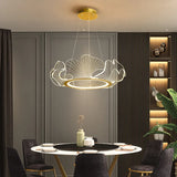 Postmodern Light Luxury Lotus Leaf Chandelier - Dimmable Nordic LED Ceiling Lamp