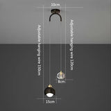 Modern Simple Crystal Pendant Light Luxury Bedroom Bedside Hanging Lamp Nordic Minimalist Long Line Living Room Home Decor