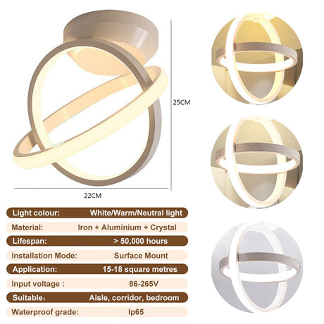 Modern Aisle LED Ceiling Lamp Simple Minimalist Chandelier For Corridor Entrance Attic Indoor Lighting Fixtures Pendant Light