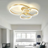 Nordic Living Room Pendant Light Luxury Ring Bedroom Lamp Modern Designer Lustre Home Decor Simple Dining Room Circle Chandelier