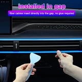 Invisible RGB Car Interior Ambient Light Strip - USB Fiber Optic APP Control Lamp