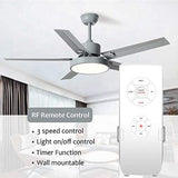 Smart WiFi Fan Switch Ceiling Fan and Light Remote Control Kit 110V WiFi Fan Controller Compatible with Alexa Google