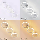 Ceiling Lights LED Ceiling Lamp 2 Rings Indoor Lighting Fixtures Hallway Balcony Modern Minimalist Living Room Home Decor