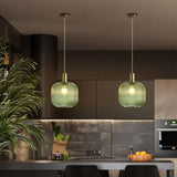 Nordic Retro restaurant colorful Glass pendant lights Creative living room Lamp Simple bedside lamp LED E27 light