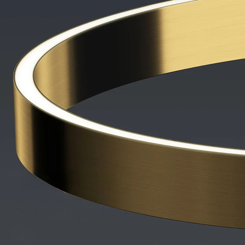 Modern Ring Design Floor Lamp Dimmable for Living Room Coffee Tables Bedroom Sofa Office Standing Home Decor Lighting Fixture