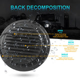 7Inch LED Headlights for Jeep Wrangler Off Road suzuki samurai led Spotlights 7 inch Headlamp Angel Eyes DRL Running Lamp H4 H13