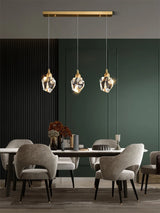 Modern Crystal Chandelier Indoor Crystal Ceiling Light Fixtures With Clear Solid Crystal For Living Room Hallway Kitchen Lamp