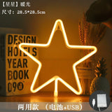 Star Cloud Moon  Neon Light Sign Lamp USB LED Night Lights Decoration for Home Wedding Bar Business Party  Xmas Gifts Neon Lamp