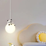 Children's Room Little Bear Pendant Lights LED Minimalist Chandelier Nordic Home Decoration Bedroom Bedside Hanging Lamp Fixture