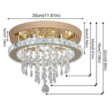 Luxury Crystal Chandelier Lustre Design Gold Modern Led Ceiling Light  Living Room Bedroom Hanging Lamp Lighting