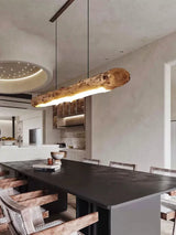 Modern Minimalist Wood Pendant Lights Style Kitchen Bar Dining Room Hang Lamp Cord Adjustable Warm New Design
