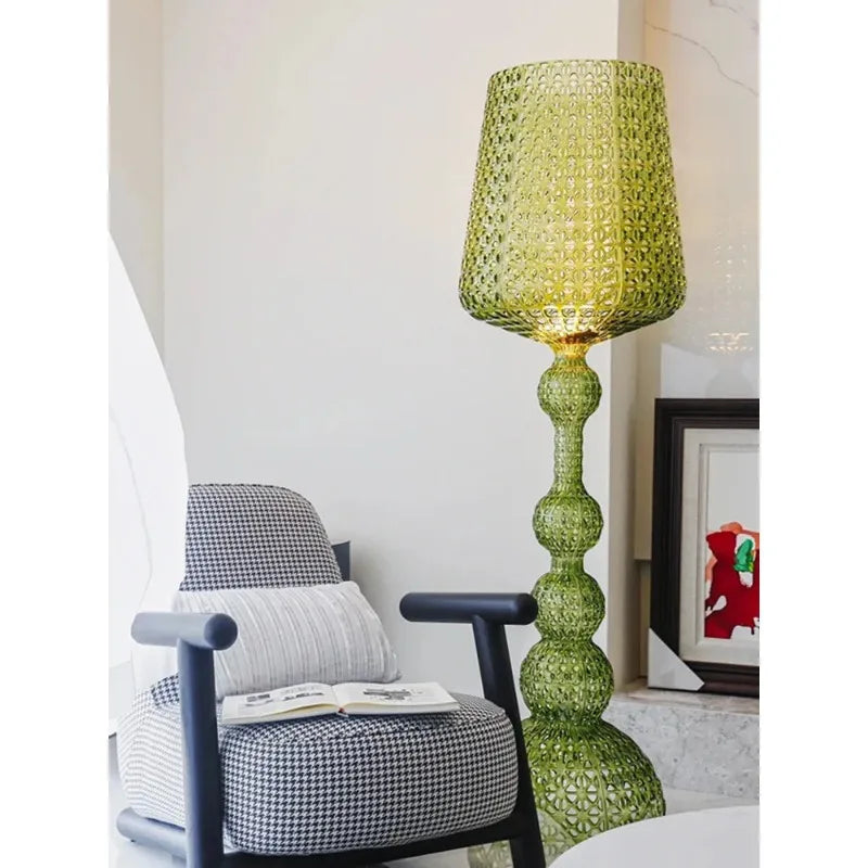 Italian Kartell living room floor lamp designer,artistic decoration,hollowed out internet famous ornament,ins style bedroom lamp