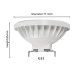 10W 15W COB LED Bulb Lamp Spotlight Dimmable Recessed Downlight AR111 QR111 G53 12V AC85-265V