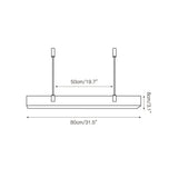 Modern Natural Marble LED Pendant Light - Rectangular Alabaster Chandelier Fixture for Living Room, Kitchen Bar & Dining Room