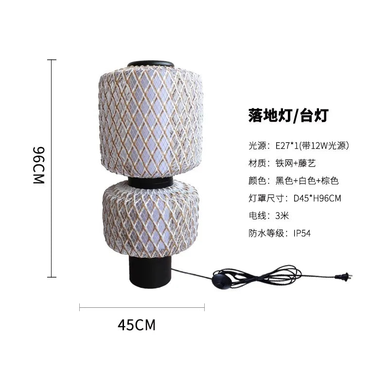 Nordic Villa Landscape Garden Light Hotel Bed and Breakfast Corridor Balcony Pavilion Chandelier Outdoor Waterproof Floor Light