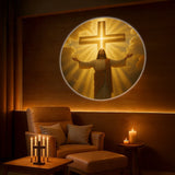God & Jesus Christian Pattern Projection Light (6 Interchangeable Patterns) - LED Ceiling & Wall Ambient Decor Lamp for Home & Church