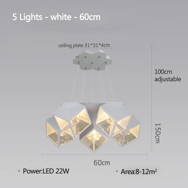 Modern 2025 New Gypsophila warm romantic master bedroom Led Ceiling Chandelier Dining Room Restaurant Bar Pendant Hanging Lamp