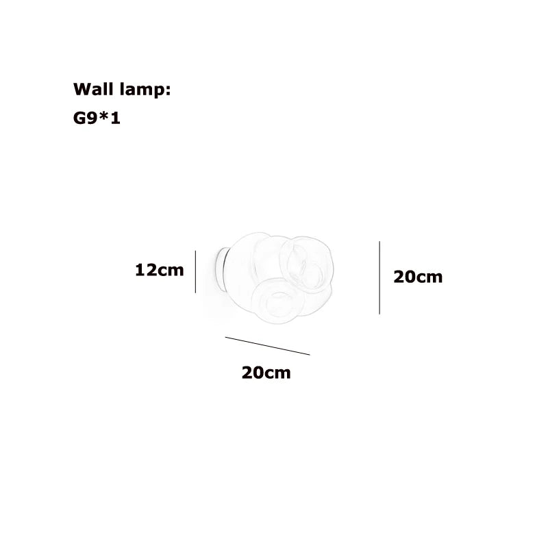 2026 New Trend Home Decoration Geometric Glass G9 LED Chandelier Lighting Lustre Para Sala Estar For Living Room Dinning Room