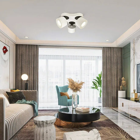 Three-Head Bright Spot Lamp LED Simple Lamp Ceiling Flower Lamp Cloakroom Bedroom Study Individual Creative Ownerless Lamps