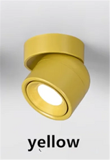360 ° Rotatable And Foldable LED Downlights Dimmable 7W10W12W15W20W Surface Mounted Ceiling Lamp COB Spotlight AC85V-260V CRI 98