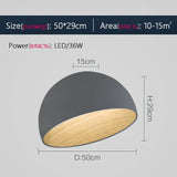 Wood Grain ceiling light Bedroom black white wood ceiling light Spain Designer Light Fixture For Study Room Designer light