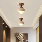 Travertine Stone LED Ceiling Lamp Aisle Corridor Light Fixture For Living Room Dining Room Bedroom Decor Chandelier Ceiling Lamp