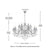 Luxurious K9 Crystal Chandelier 15-18 Arms Cognac/Transparent Ceiling Light For Living Room Home Hotel Apartment Decors