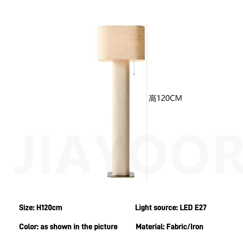 Wabi-Sabi Artistic High-End LED Floor Lamp - Modern Vertical Standing Light Fixture for Living Room Sofa, Bedroom & Exhibition Hall