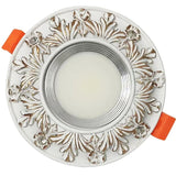 American Pastoral Resin Carving Led Downlight Living Room Restaurant Aisle Lighting Fixtures Loft 7W 5W 220V Recessed Spot Lamp