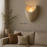 2026 Latest Nordic Lamps Middle-aged Style Wabi Sabi Style Coffee Shop Creamy Wall Lamp Resin Bedside Reading Light Home Decor