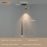 New Simple Long Strip With Spotlight Pendant Lamp Modern Chandeliers For Living Dining Room Bedroom Hall Indoor Lighting Fixture