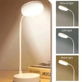 Rechargeable Table Lamp USB Plug Desk Lamp Reading Book Night Light LED 3 Modes Dimming Eye Protection Light Bedside Led Lamps