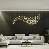2026 New French Amber Ginkgo Leaf Lustre Chandelier, Custom Can Light Hardware Pendant Lamp for Restaurant, Decor for Ceilings