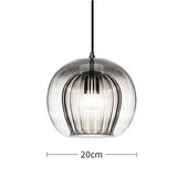 Nordic Modern Glass Pendant Lamp - Minimalist Kitchen Island Hanging Light