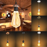 Vintage E27 Screw Pendant Light Socket Base - Industrial Loft Hanging Lamp Holder