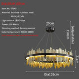 Modern Chandeliers For Dining Room Living Room With Remote Control LED Hanging Lamp Kitchen Island Pendant Light Lustre Fixtures