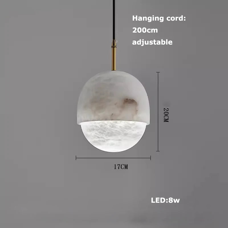 LED 2026 New Trend Marble Series Lustre Hanging Lamp Chandelier Indoor Lighting Suspension Luminaire Lampen For Dinning Room