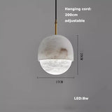 LED 2026 New Trend Marble Series Lustre Hanging Lamp Chandelier Indoor Lighting Suspension Luminaire Lampen For Dinning Room