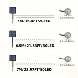 50/ 30/ 20 LED Moroccan Ball Solar String Lights Waterproof 8 Modes for Outdoor Garden Wedding Party Christmas Halloween Decor