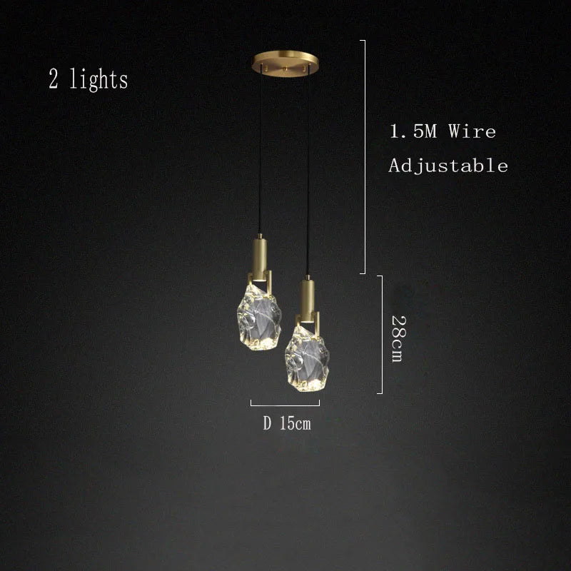 44619970085121|44619970117889Nordic pendant light gold luxury italians light design crystal light Dining Room Kitchen suspension light indoor bedside light