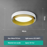 Nordic Round Ceiling Light Lamp Bedroom Living Room Lamp adario Soffitto Modern Lucer's Led Habit action Techno  Para Sala