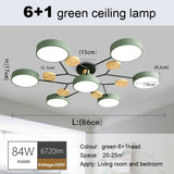 Nordic Creative Macaron Log LED Ceiling Light Bedroom Living Room Chandelie Modern Villa Restaurant Interior Lighting Decoration