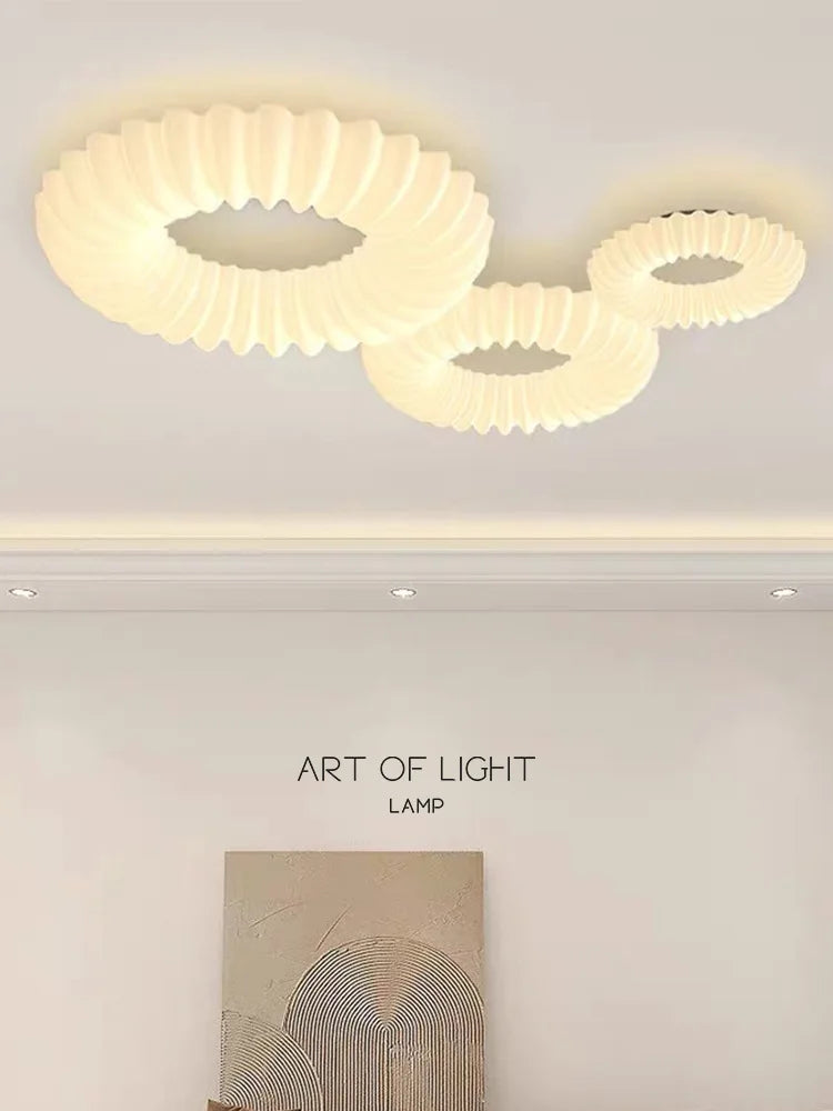 White Hall and Living Room Chandeliers Modern 2022 Bedroom Decors Modern Led Chandelier Pendant Nordic Home Decors Interior Large