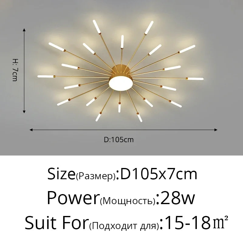 Modern Rotating Pen Tip LED Ceiling Light - Creative Sculptural Art Chandelier