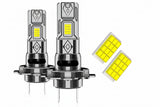 Super Bright H7 LED Headlight Bulbs - CANBUS Ready 1500W Wireless Turbo Fan