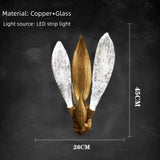 French Luxury Living Room LED Chandelier Bedroom Hotel Villa Glass Art Highend All Copper Pendant Lamp Designer Restaurant Light